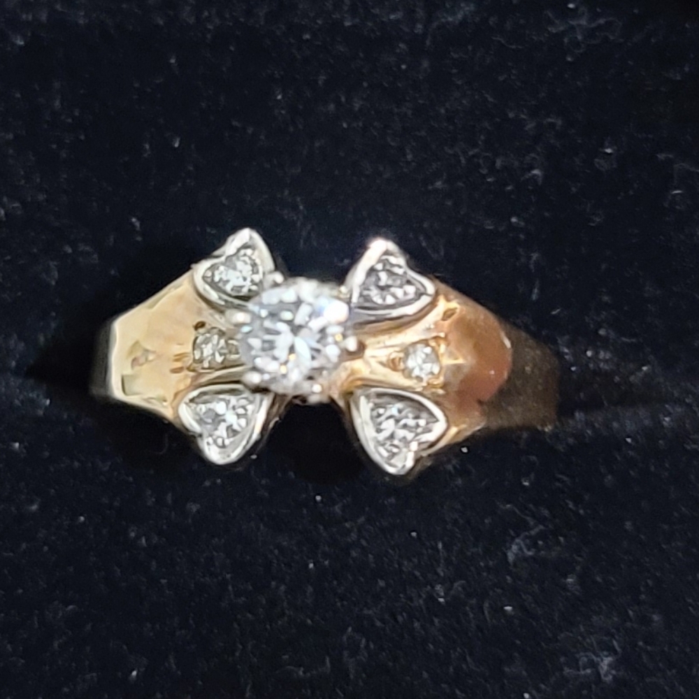 Diamond and Gold custom-made ring
